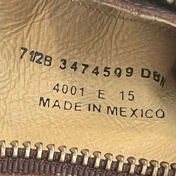 Frye Size 7.5 Veronica Engineer Shortie Brown Leather Ankle Moto Boots - Picture 7 of 7